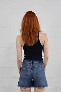 ETICA Skylar Jean Short in denim blue - women's shorts - alternate view