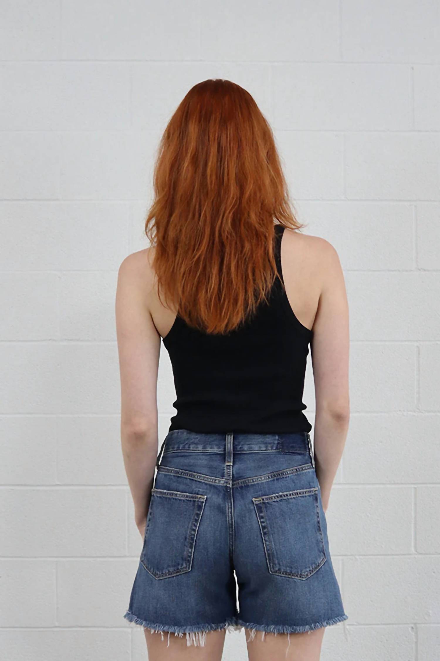ETICA Skylar Jean Short in denim blue - women's shorts - alternate view