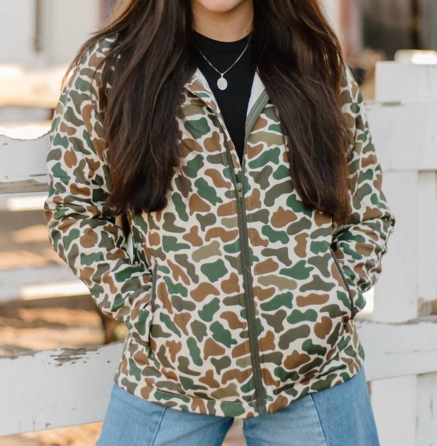 Sterling Kreek You Can't See Me Jacket in duck camo - women's jacket