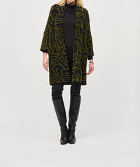 Joseph Ribkoff - Longline Three Quarter Sleeve Cardigan
