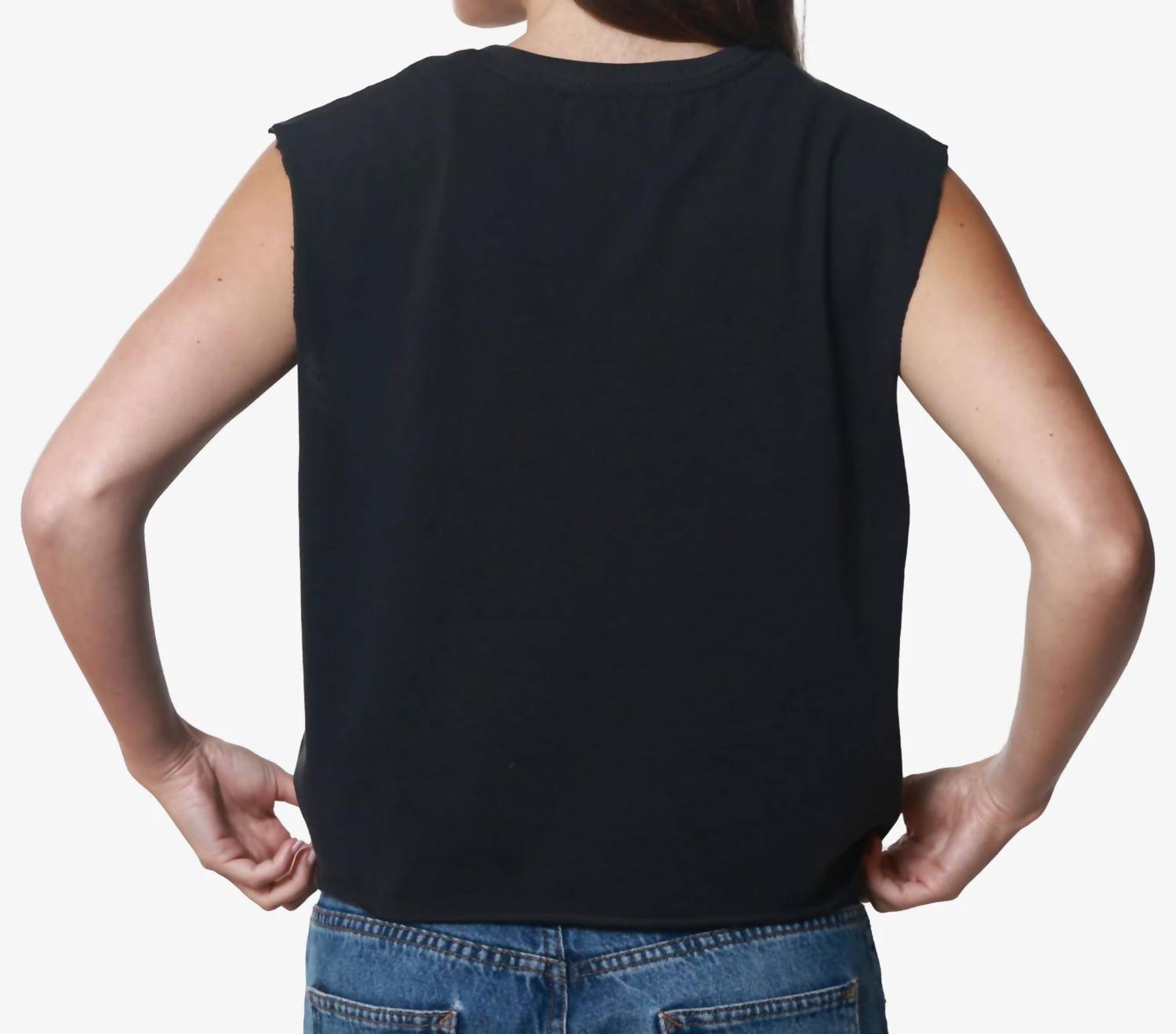 Girl Dangerous Not Today Muscle Tee in black - women's shirt - detail view
