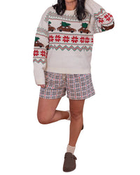 Wishlist - Christmas Tree Car Fair Isle Sweater