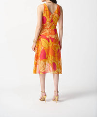 Joseph Ribkoff - Tropical Print Fit And Flare Dress