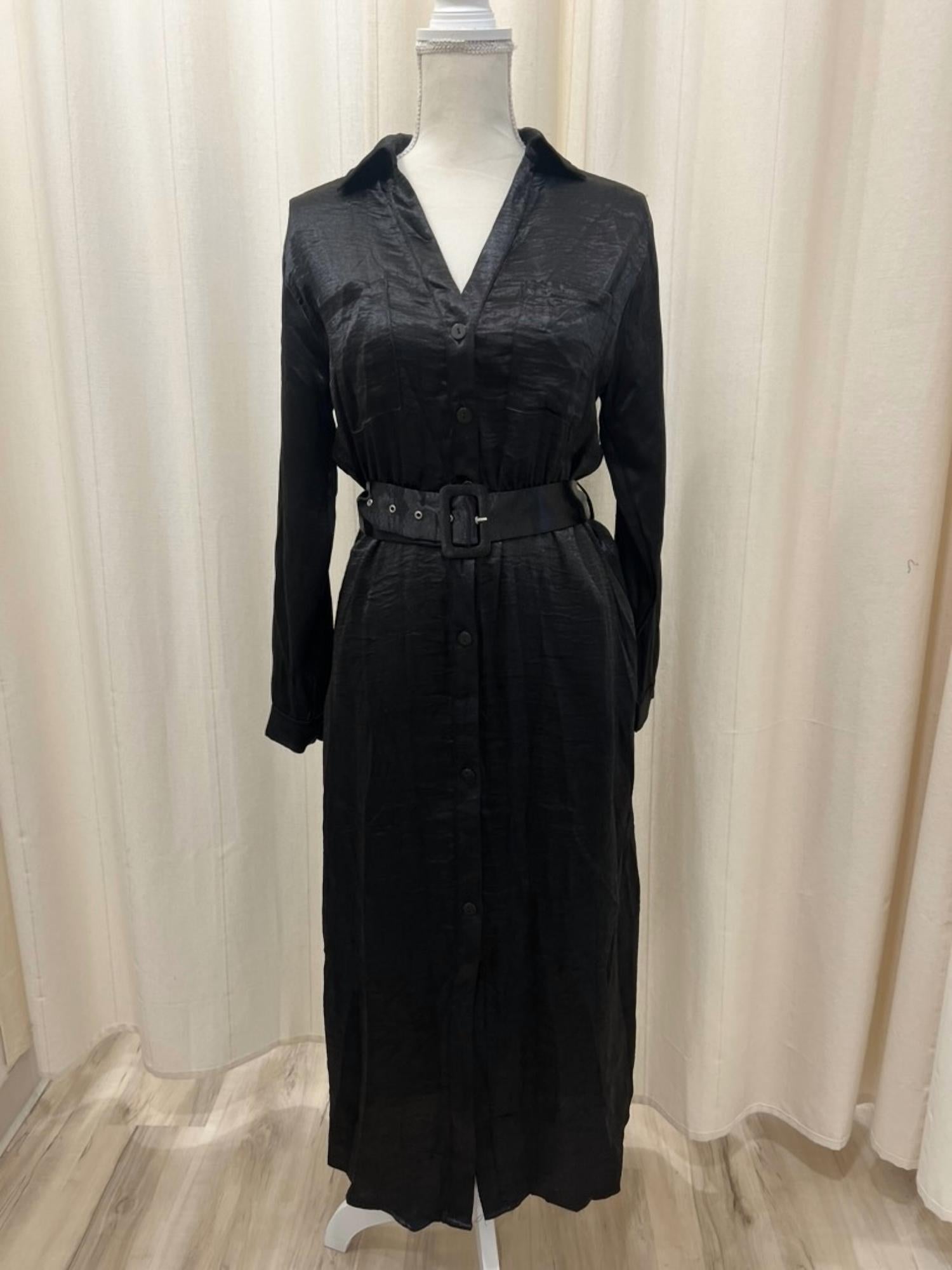 Hyfve - Women's Satin Shirt Dress