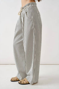 Aaron & Amber - Trisha Stripe Wide Leg Pants