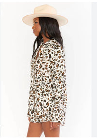 Show Me Your Mumu Marcella Top in oasis cheetah - women's blouse - alternate view