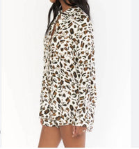 Show Me Your Mumu Marcella Top in oasis cheetah - women's blouse - detail view