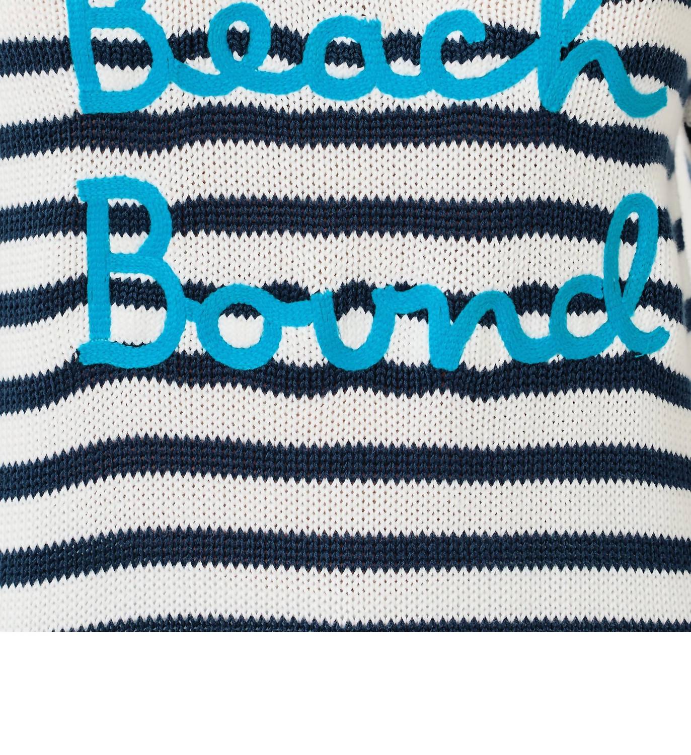 Lilly Pulitzer Kelsa Stripe Long Sleeve Sweater in white blue - women's sweater - view 4