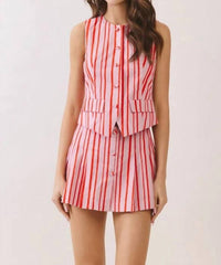 Tcec - Feeling Fantzy Pleated High Rise Mini Short
