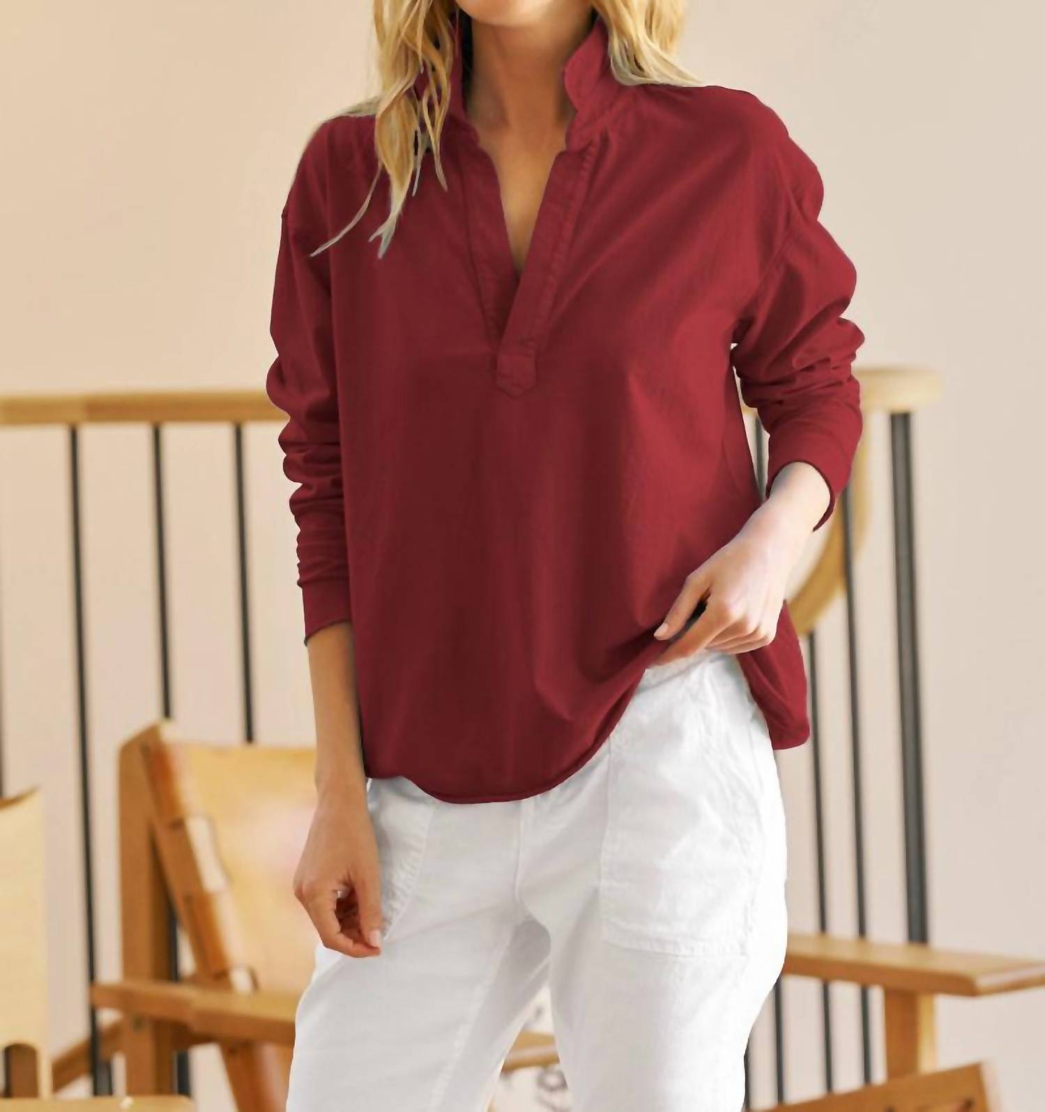 Frank & Eileen - Patrick Popover Henley Top