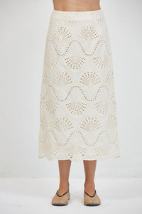 A.Ren - Cannes Eyelet Shell Skirt