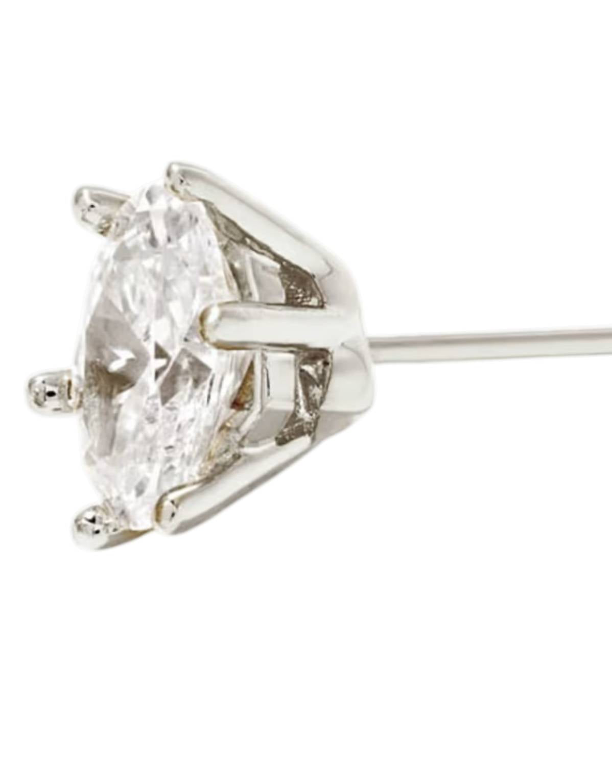 Kendra Scott Women's Cailin Crystal Stud Earrings in silver - women's jewelry - detail view