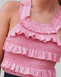 Teija - Sleeveless Ruffle Top