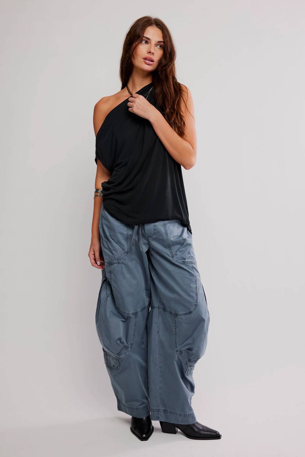 Free People - Cascadia Off-shoulder Henley Top