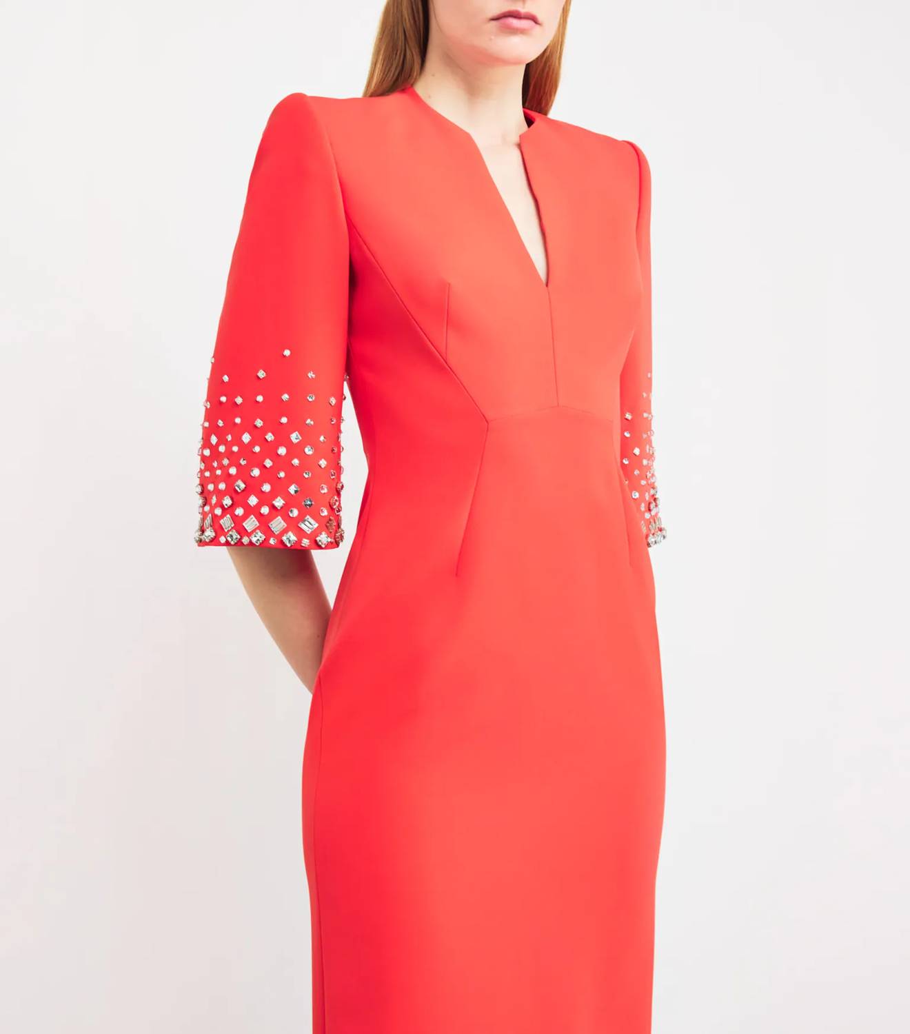 Jenny Packham - Layla Crepe Midi Dress