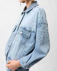 Joseph Ribkoff - Pearls And Studs Oversized Jacket
