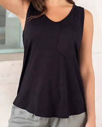 Grace And Lace - Perfect Pocket V-neck Tank Top