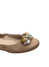 All Black - Women's Ballet Shoes With Stones