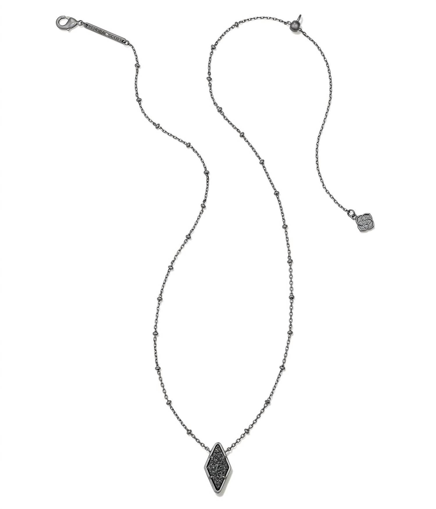 Kendra Scott Women's Kinsley Necklace in gun metal - women's jewelry