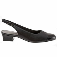 Trotters Women's Dea Slingback Sandal in black - women's sandal - detail view