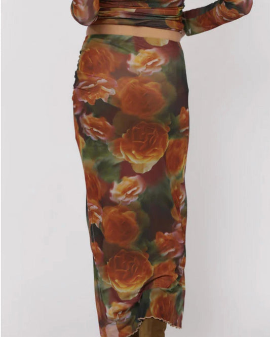 Sadie & Sage - Heart Beats Side Slit Skirt