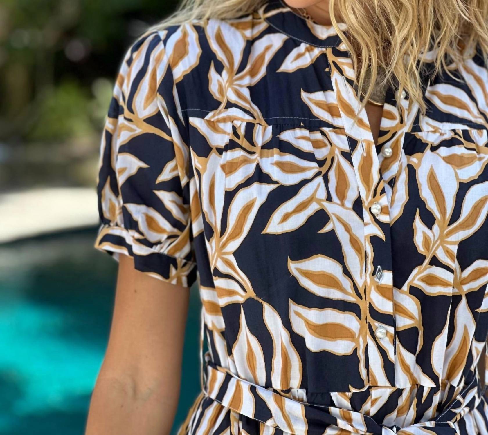 Just Darviny - Ibiza Short Sleeve Mini Dress