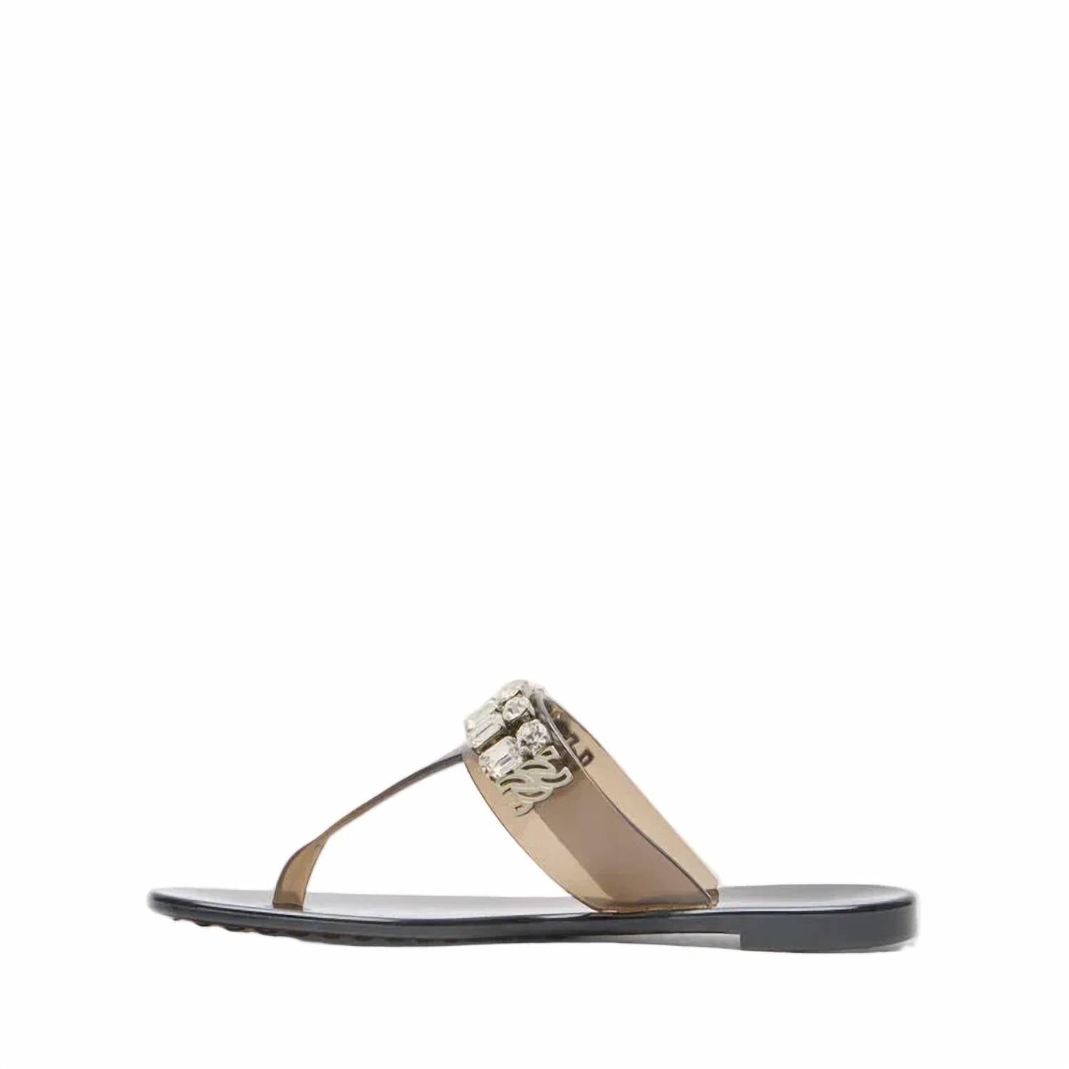 Casadei - Women's Crystal Embellished Jelly Sandals