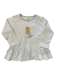 Luigi Kids - Girl's Cheer Dog With Pom Poms Tee