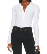 Cotton Citizen - Verona Long Sleeve Henley Shirt