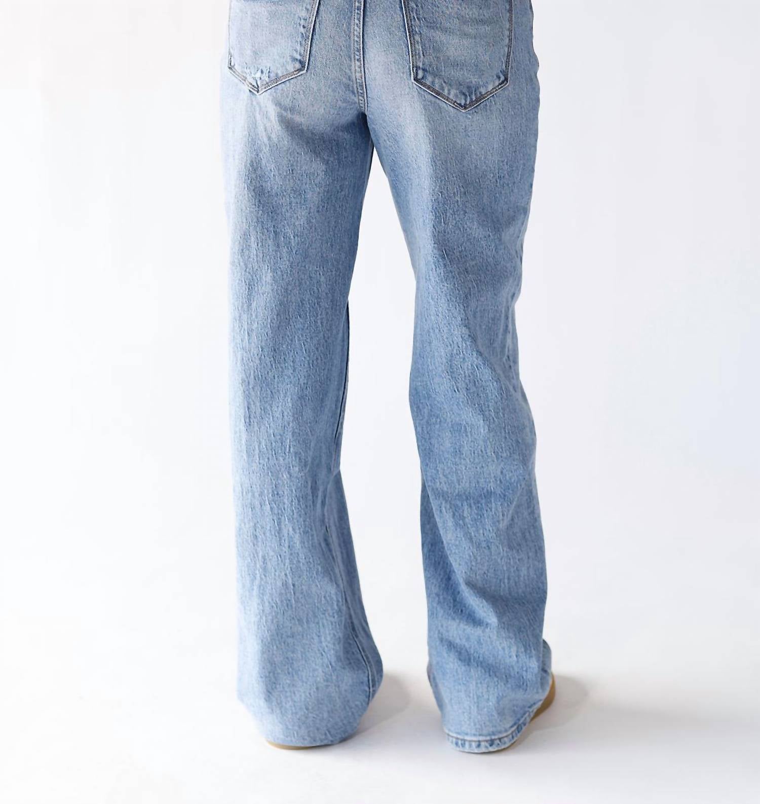 Vervet By Flying Monkey - Clare 90s Super High Rise Wide Leg Jeans