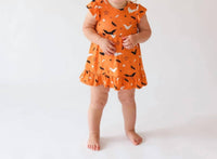 Posh Peanut - Hendrix Capsleeve Ruffled Bodysuit Dress