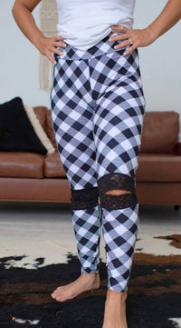 Shirley Stone - Lace Ankle Leggings