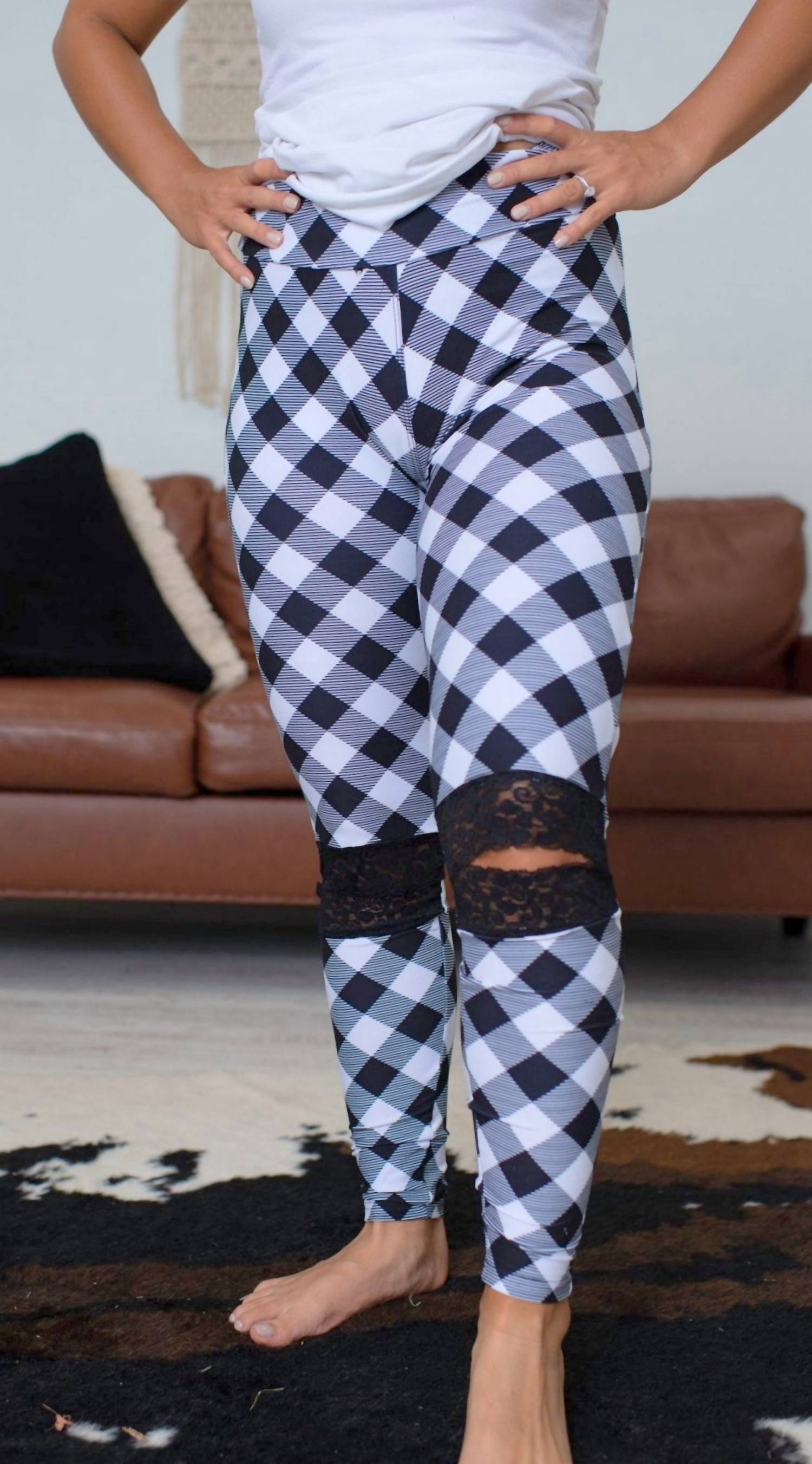 Shirley Stone - Lace Ankle Leggings