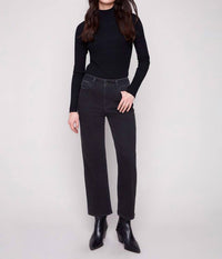 Charlie B - Straight Leg Jeans With Side Studs