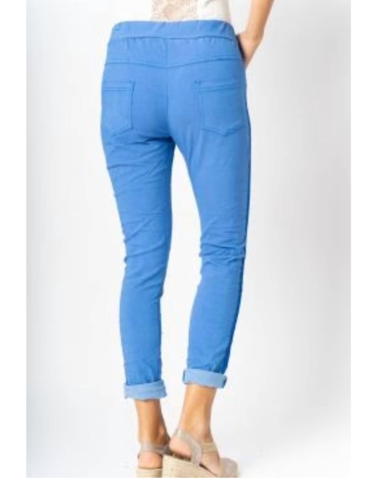 Look Mode Usa - Plain Jegging w/ Ribbon Side Hot Wash