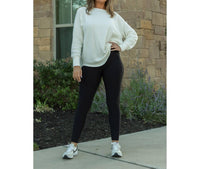 Julia Rose Lilla Full Length Leggings With Pockets in black - women's pants
