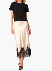 Cami NYC Ebra Cotton Tee in black 1 - women's t-shirt - view 4