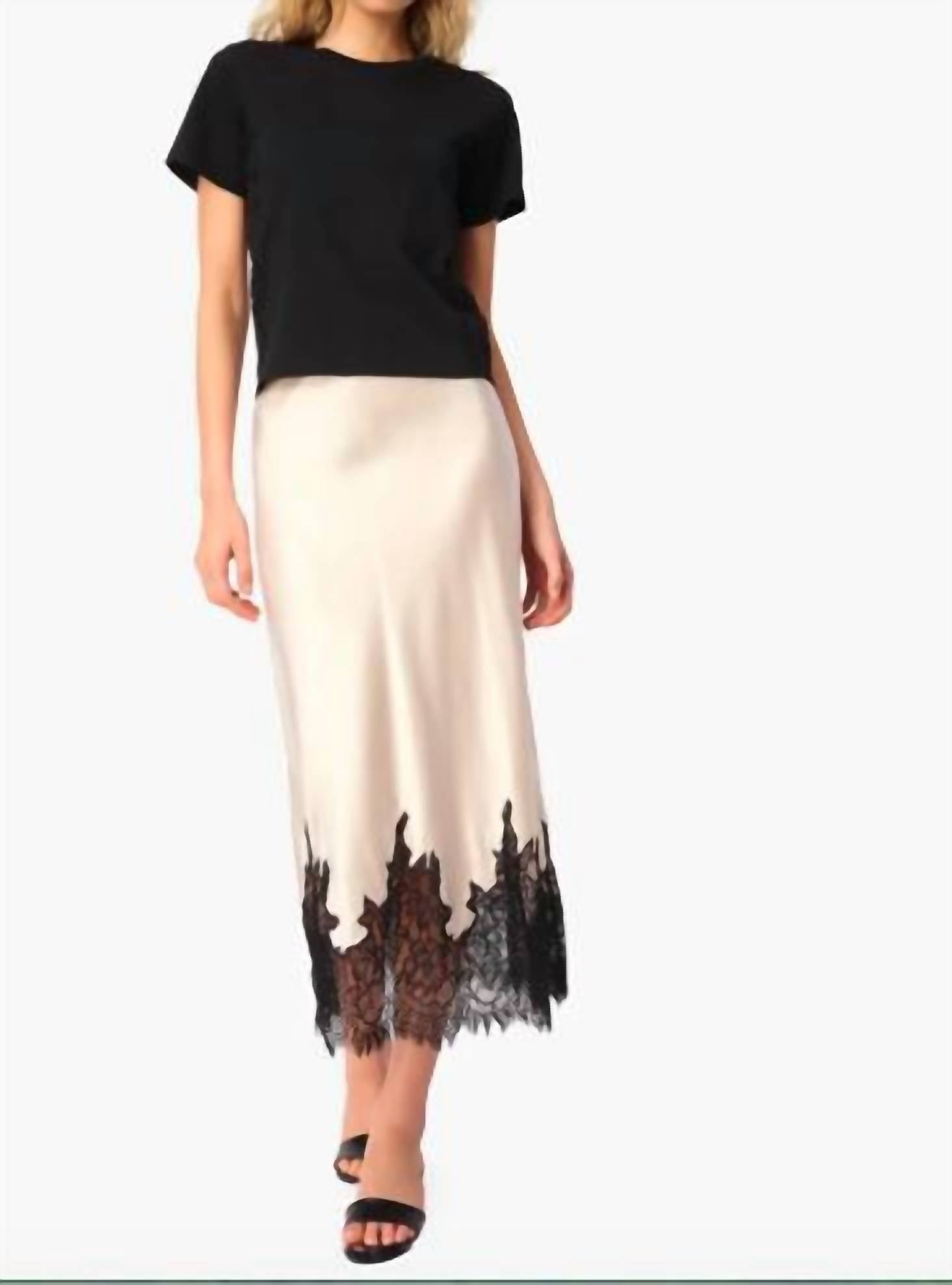 Cami NYC Ebra Cotton Tee in black 1 - women's t-shirt - view 4