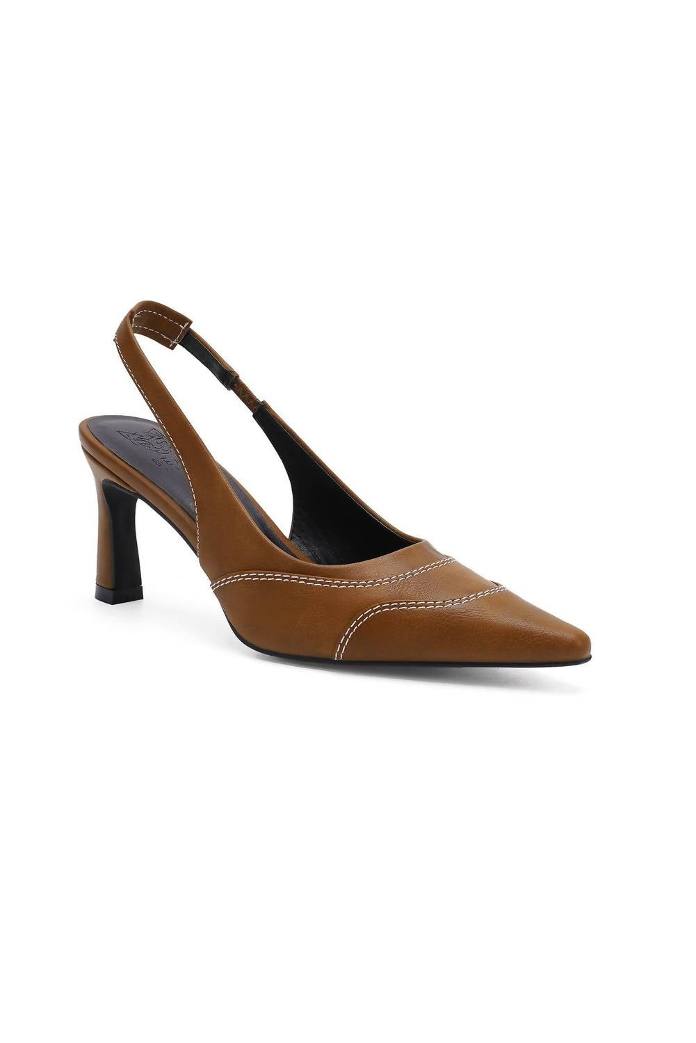BEAST FASHION Women's Trinee Slingback Heels in camel - women's heels