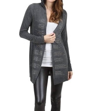 Vocal Apparel - Hooded Cardigan with Stud Detail