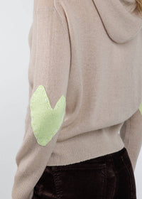 Kerri Rosenthal - Cashmere Imperfect Heart Sweater Hoodie