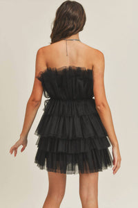Mable - Main Character Tiered Tulle Dress