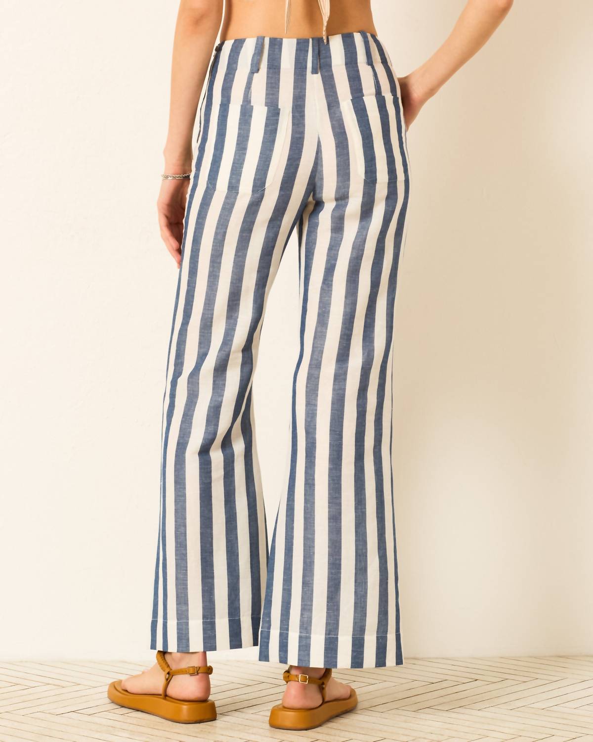 Alix Of Bohemia - Charlie Sailor Stripe Linen Pant