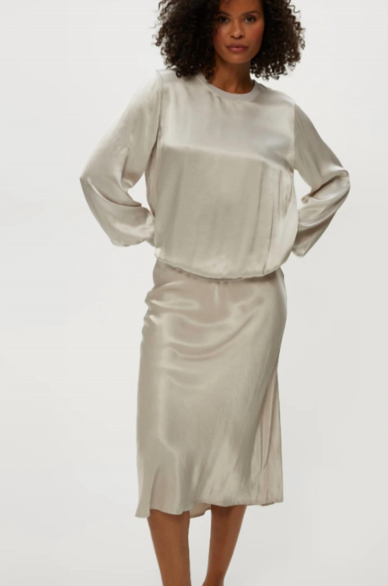 Michael Stars - Leila Satin Bias Midi Skirt