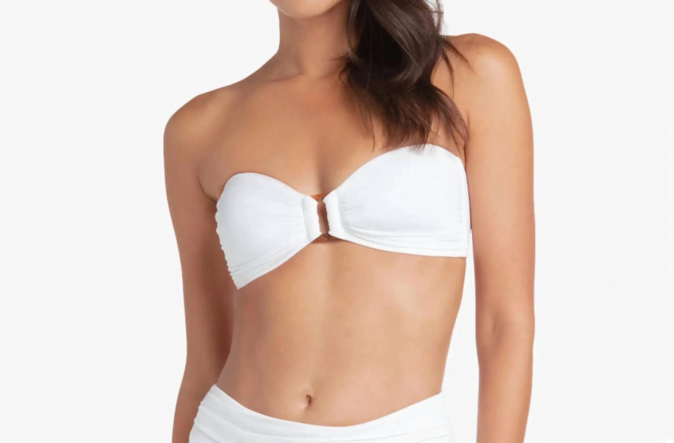 Helen Jon - Hook Back Tortoise Bandeau Bikini Top