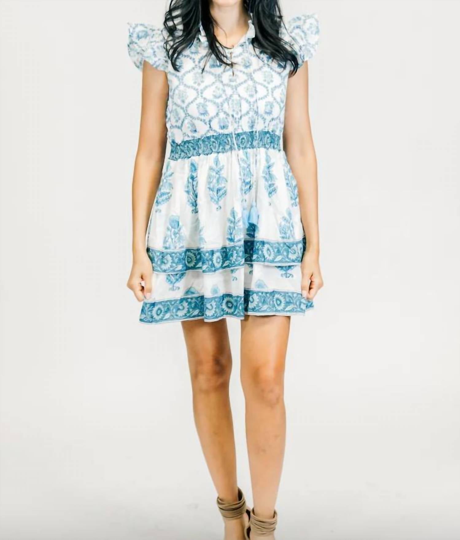 VICTORIA DUNN Stella Mini Dress in primrose - women's dress