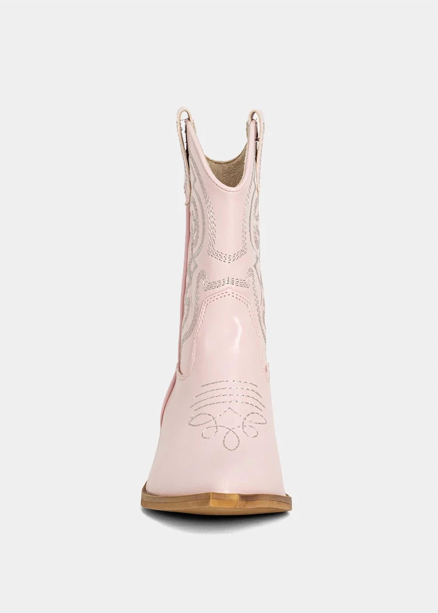 SHU SHOP Girl's Zita Mini Boots in pink - kids' boots - detail view