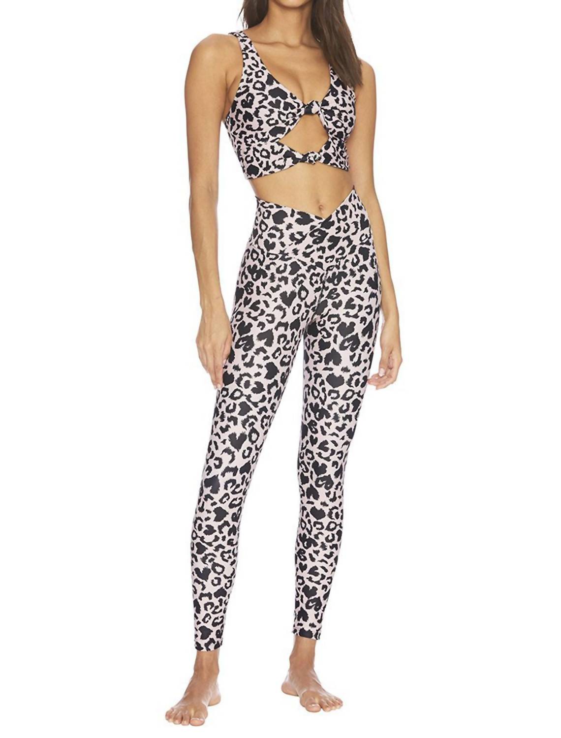 Beach Riot Cara Legging in baby pink - women's pants