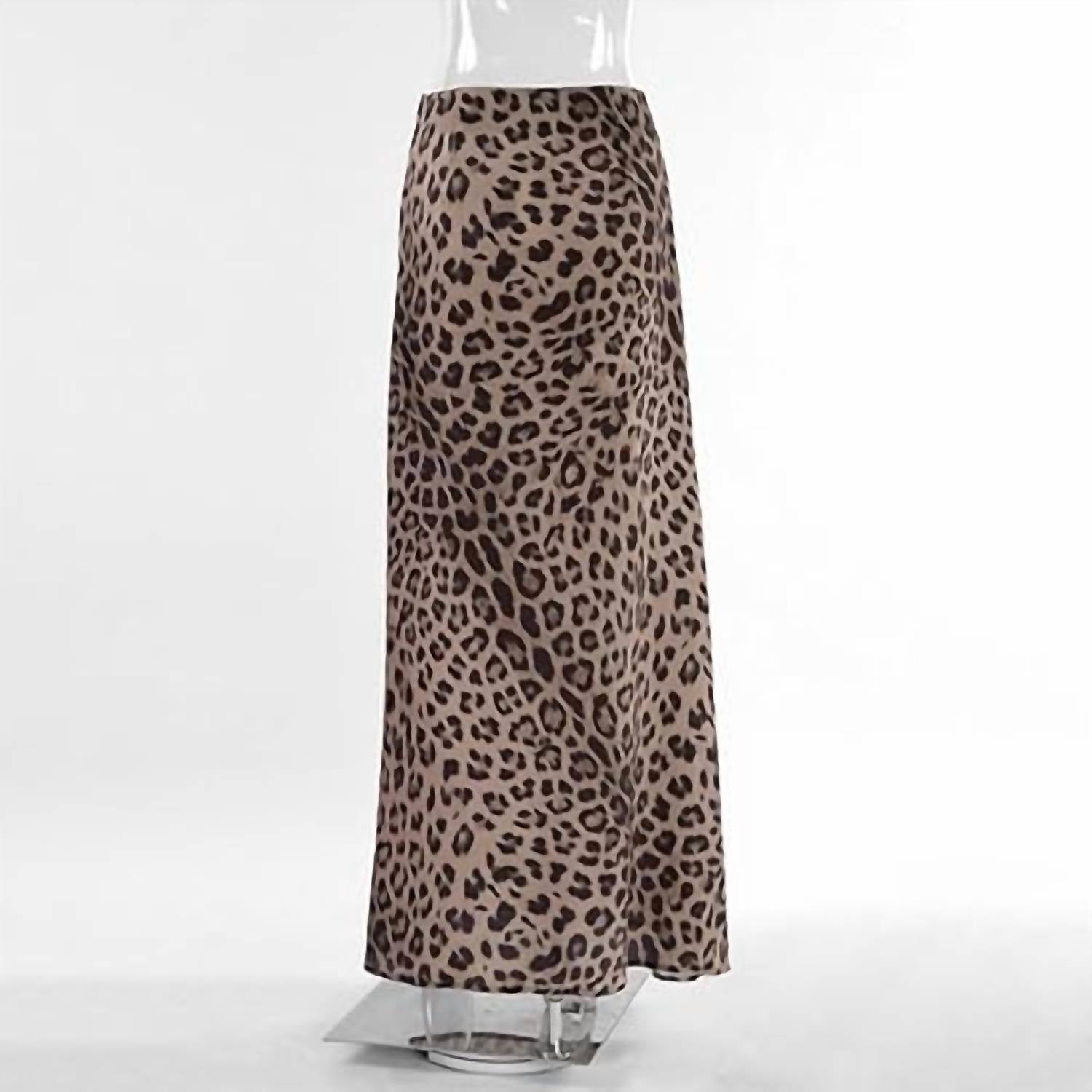 Trendsi - Animal Print Maxi Skirt