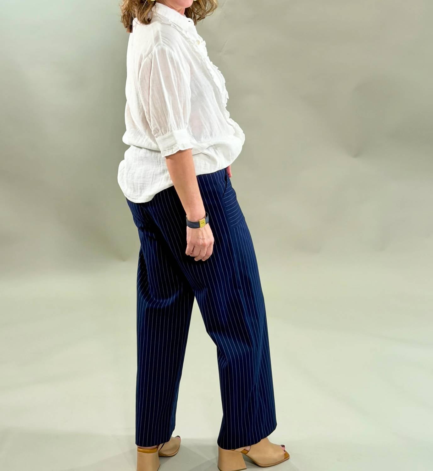 Fifteen Twenty - Pinstripe Straight Leg Pants